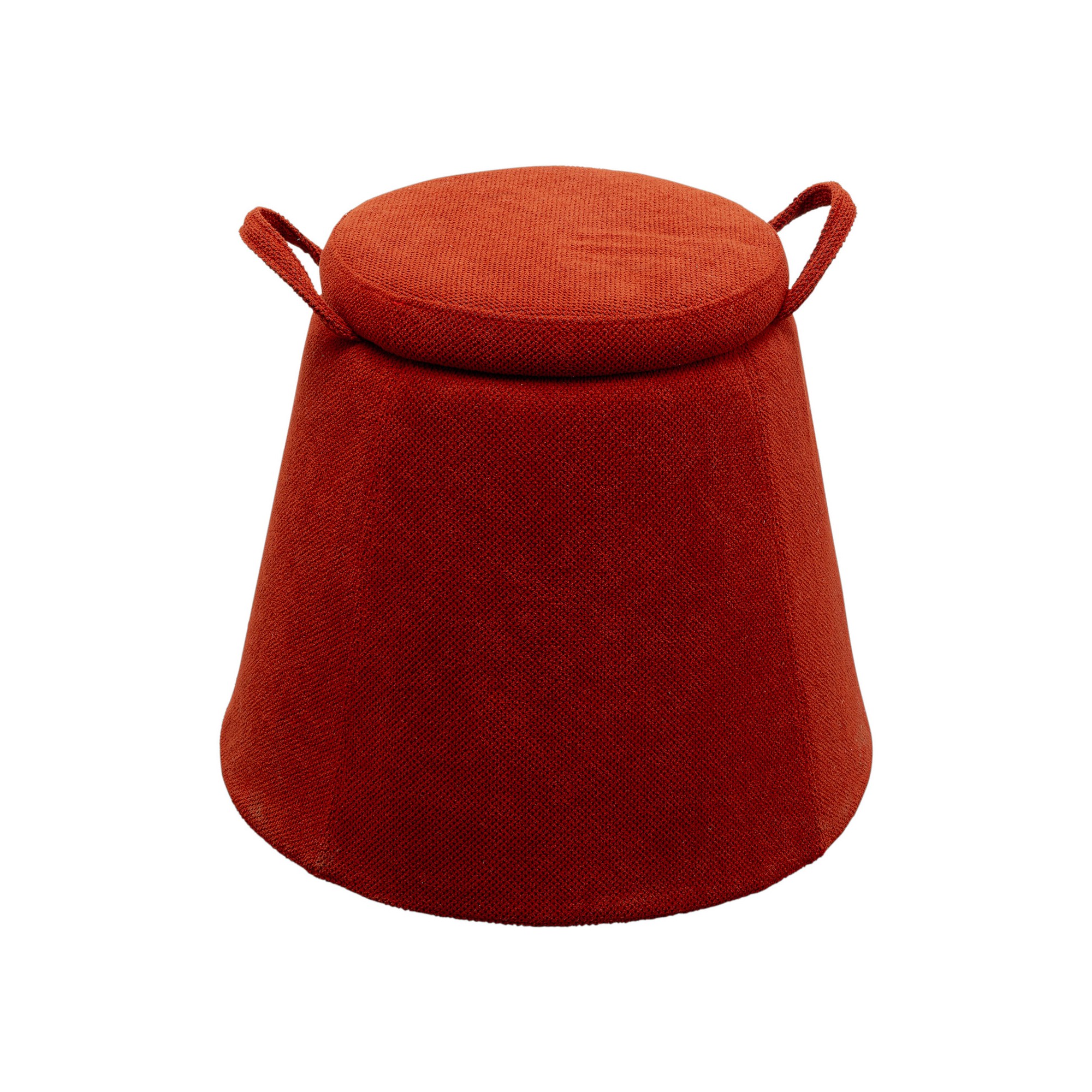 Tabouret Thimble rouge Ø51cm