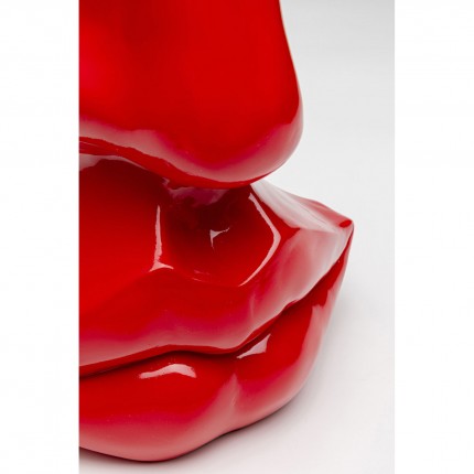 Vase red nose and lips 38cm Kare Design