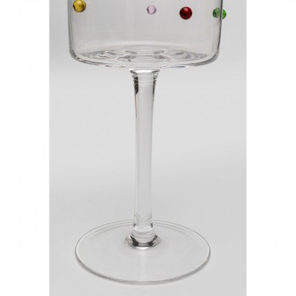 Wine Glass Party Dots (4/set) Kare Design