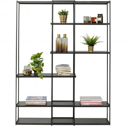 Bookshelf Oslo zwart 200x150cm Kare Design