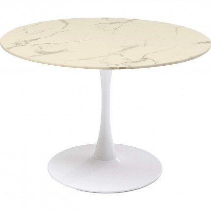 Eettafel Veneto Marmer creme Ø110cm Kare Design