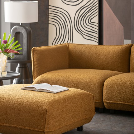 Corner Sofa Gigi right brown Kare Design