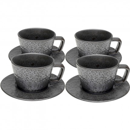 Espressokopje Cosmos zwart (4/set) Kare Design