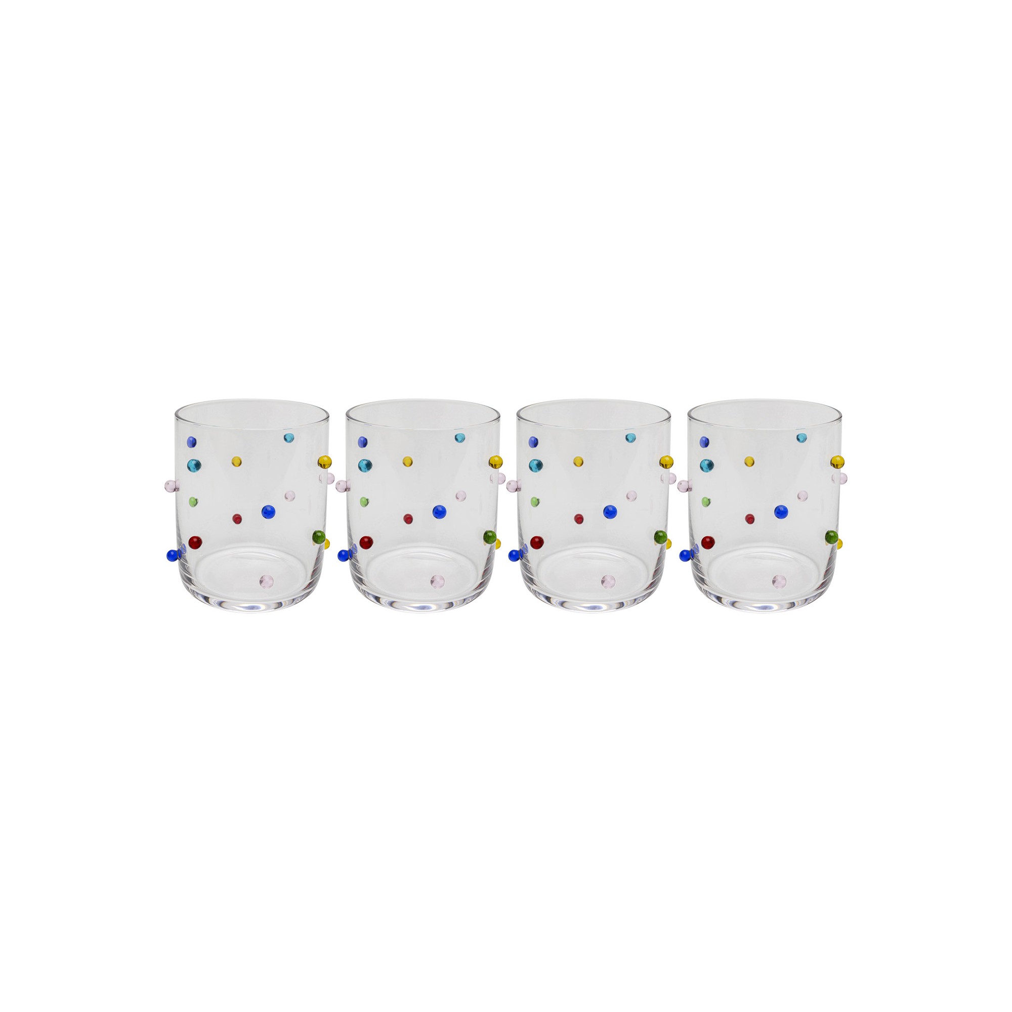 Waterglazen Party Dots (4/set) Kare Design