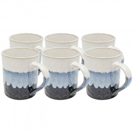 Mokken Brezza blauw (6/set) Kare Design