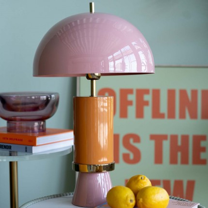 Table Lamp Josy pink and orange Kare Design