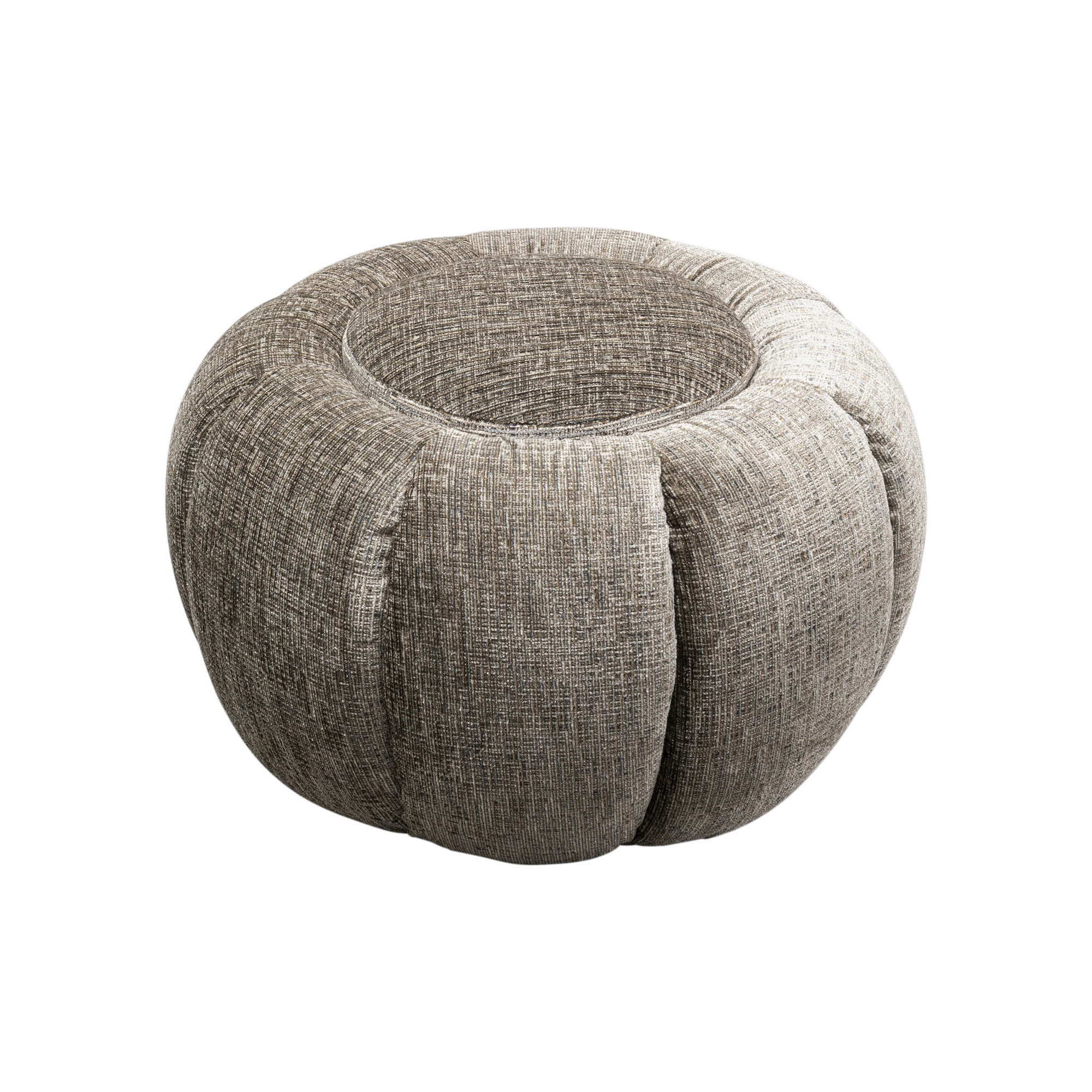 Pouf Fiori gris Ø52cm