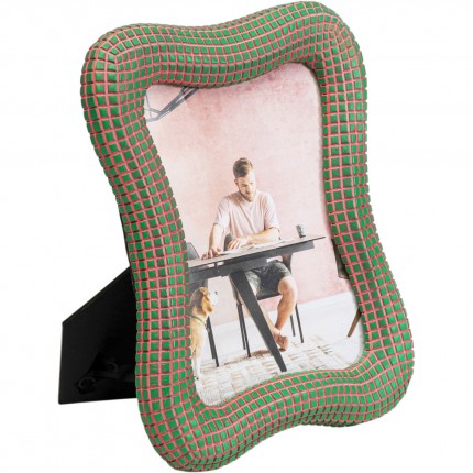 Picture Frame Wavy 18x23cm green Kare Design