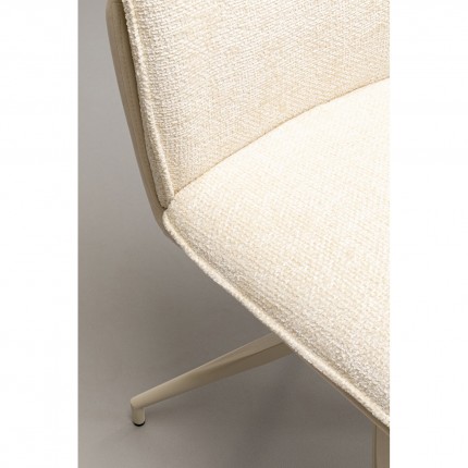 Swivel chair Hilla cream Kare Design