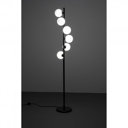 Vloerlamp Scala Balls Milky 160cm zwart Kare Design