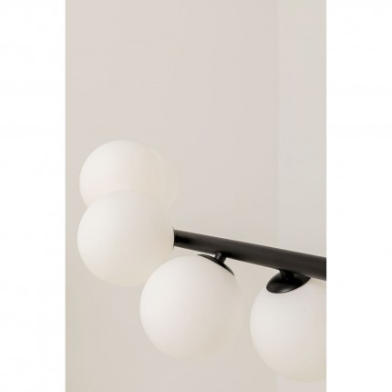 Hanglamp Scala Balls Milky 150cm zwart Kare Design