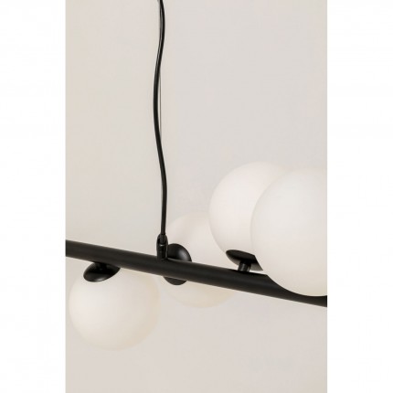 Hanglamp Scala Balls Milky 150cm zwart Kare Design