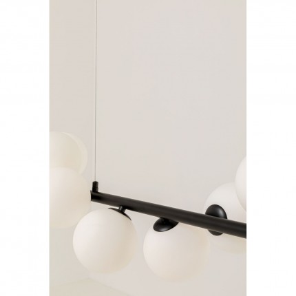 Hanglamp Scala Balls Milky 150cm zwart Kare Design