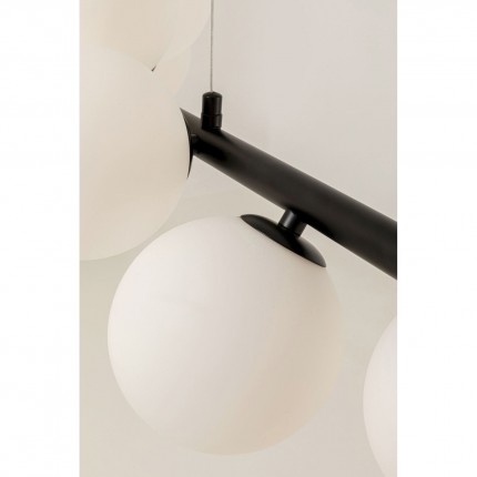 Hanglamp Scala Balls Milky 150cm zwart Kare Design