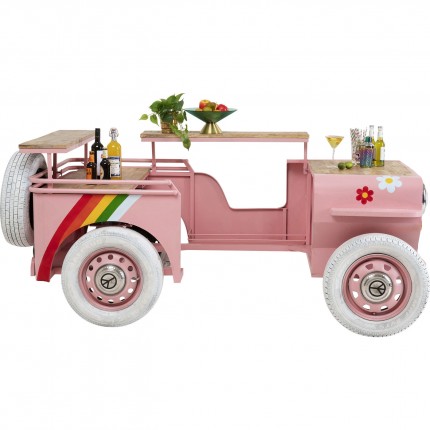 Bar Flower Power roze auto Kare Design