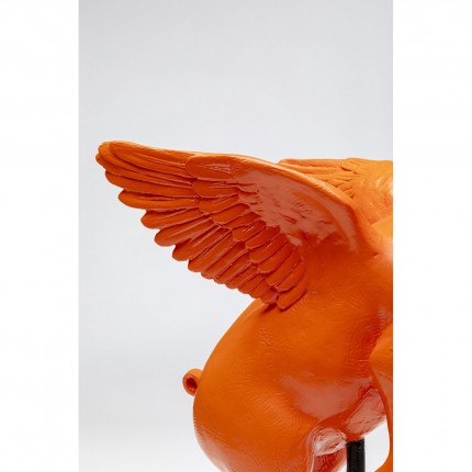 Deco flying pig orange Kare Design