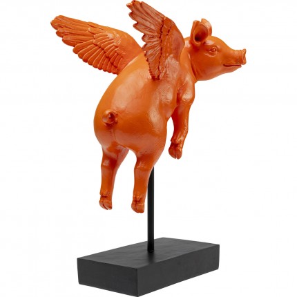 Deco flying pig orange Kare Design