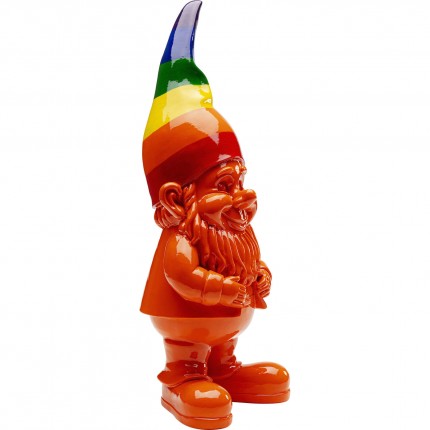 Deco gnome orange rainbow 46cm Kare Design