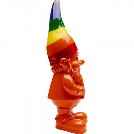 Decoratie gnoom oranje regenboog 46cm Kare Design