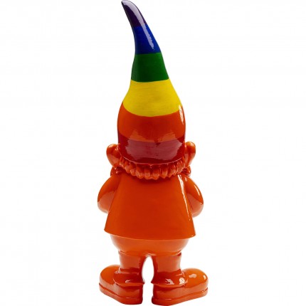 Deco gnome orange rainbow 46cm Kare Design