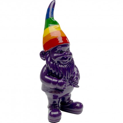 Deco gnome purple rainbow 11cm Kare Design