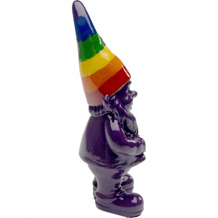 Deco gnome purple rainbow 11cm Kare Design