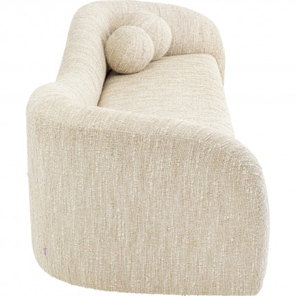 Sofa Livia Melange 3-Zits creme Kare Design