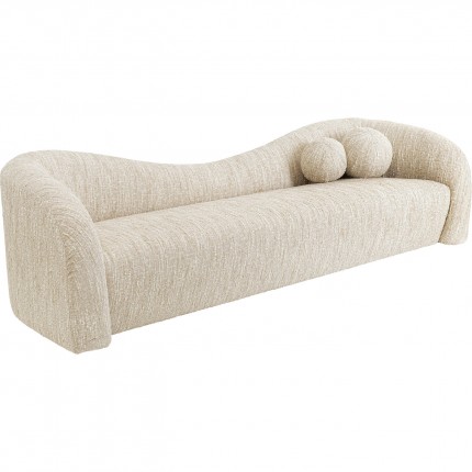 Sofa Livia Melange 3-Zits creme Kare Design