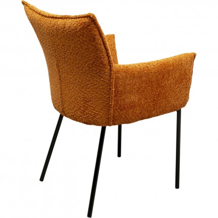 Chair with armrests Selma orange Kare Design