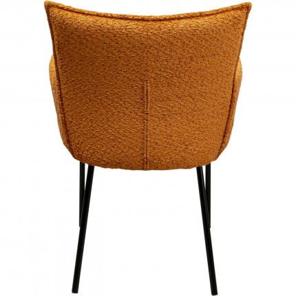 Chair with armrests Selma orange Kare Design