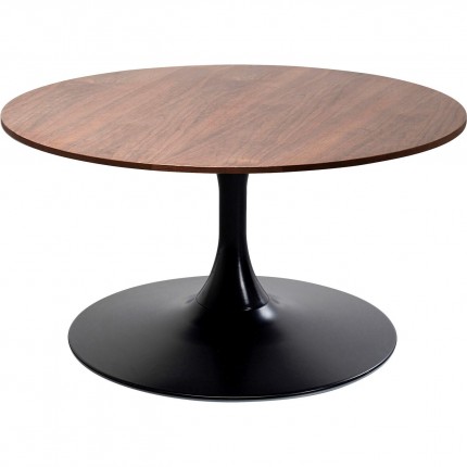 Coffee Table Schickeria 80cm walnut and black Kare Design