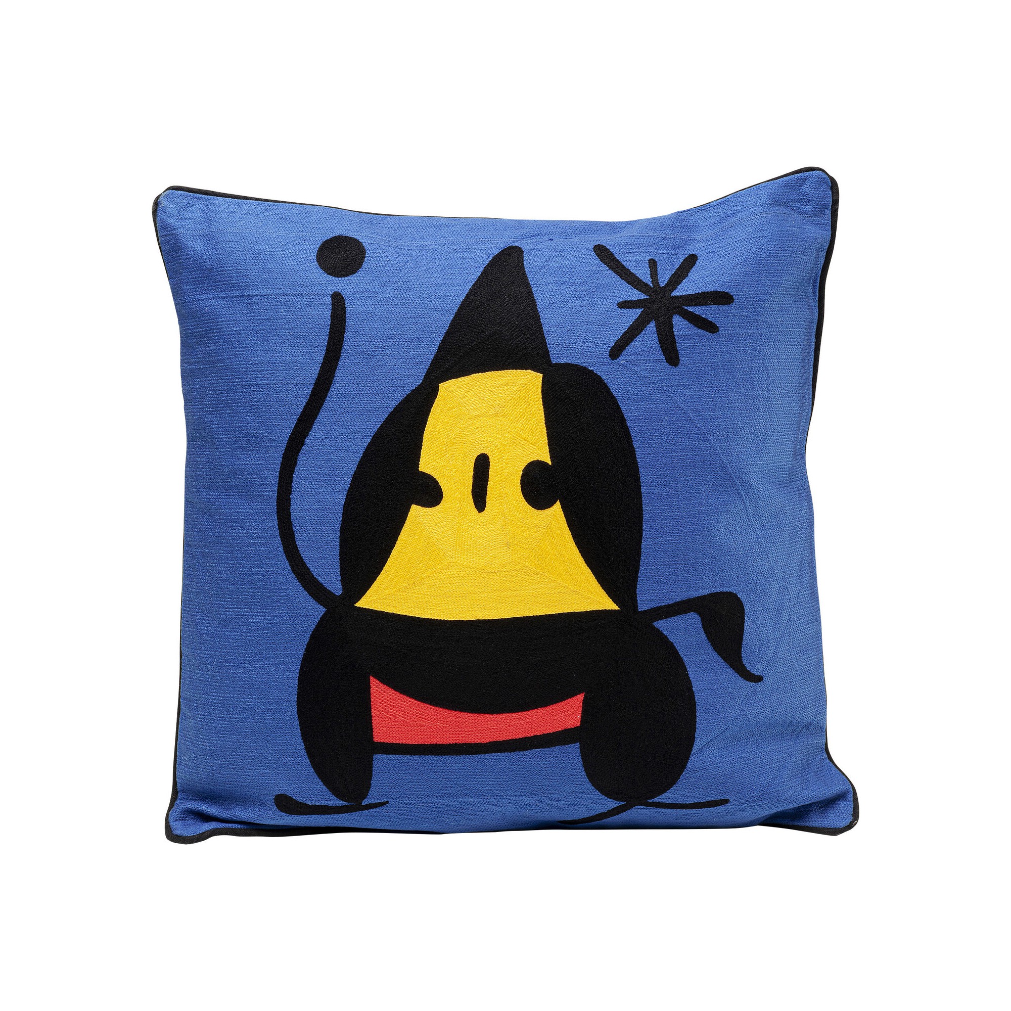 Coussin Art Line bleu 50x50cm