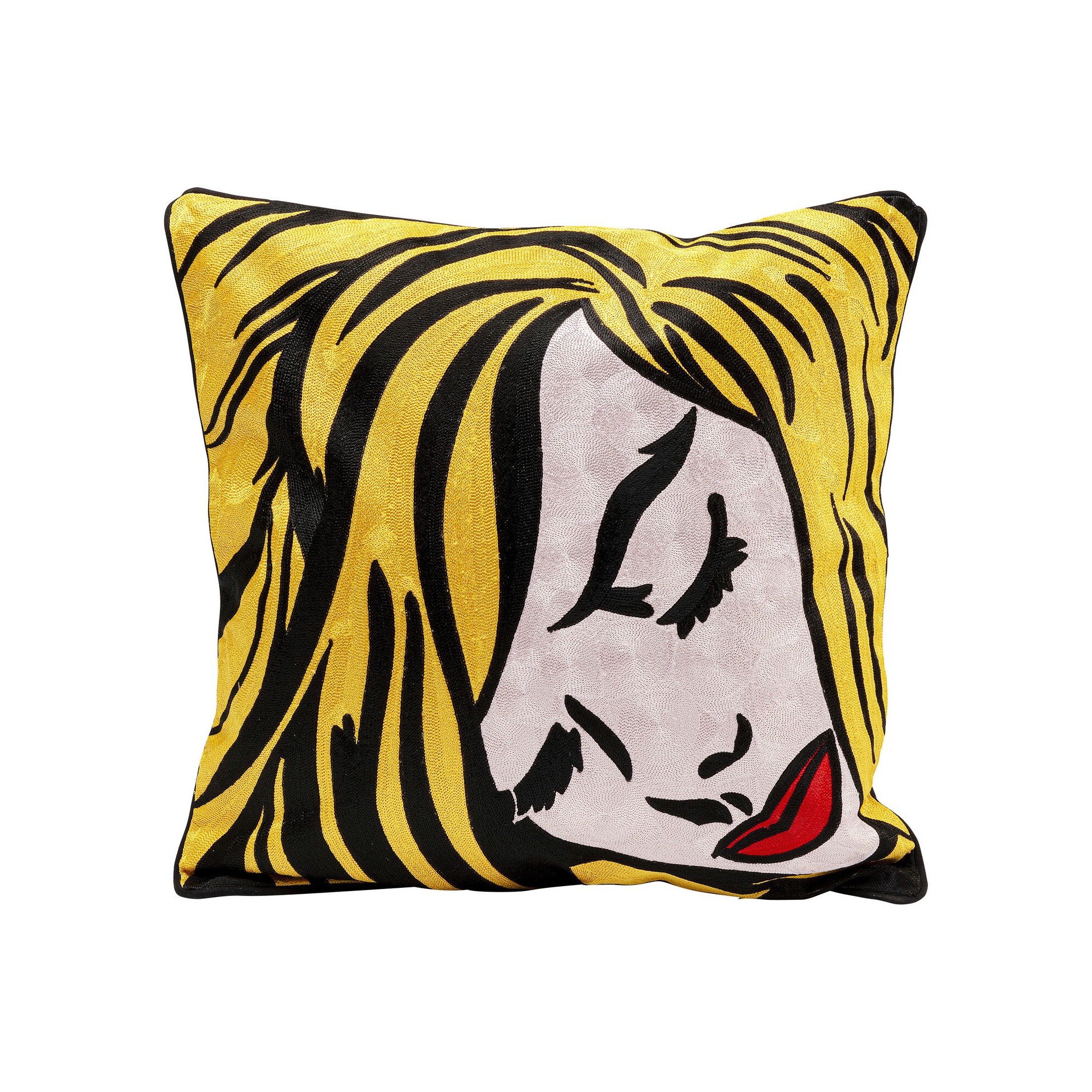 Coussin Art Line Comic Lady 50x50cm