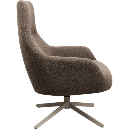 Draaifauteuil Mimi bruin Kare Design