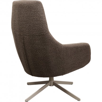 Swivel Armchair Mimi brown Kare Design