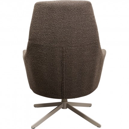 Draaifauteuil Mimi bruin Kare Design