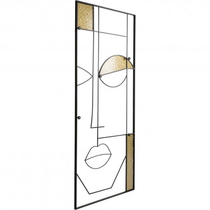 Wall Coat Rack Art Face man 200x91cm Kare Design