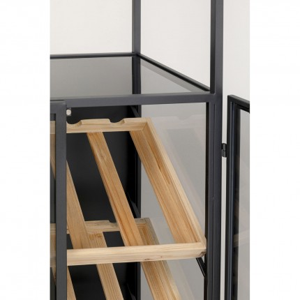 Bottle Rack Porto 170x60cm black Kare Design