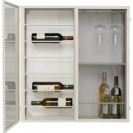 Wall Wine Shelf Porto 80x75cm beige Kare Design