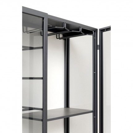 Wall Wine Shelf Porto 80x75cm black Kare Design