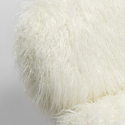 Armchair Hairy white Kare Design