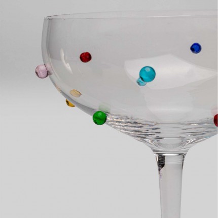 Cocktail Glass Party Dots (4/set) Kare Design