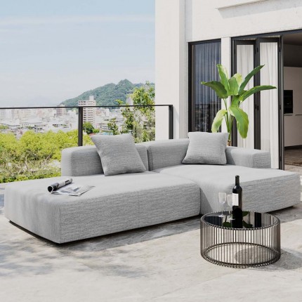 Outdoor Corner Sofa Laguna grey right Kare Design