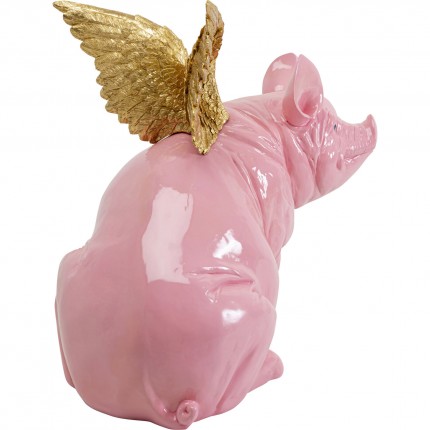 Deco winged pig pink XL Kare Design