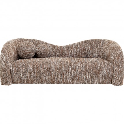 Sofa Livia Melange 2-Seater brown Kare Design