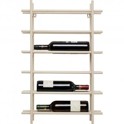 Wall Wine Shelf Cape Town 68cm beige Kare Design