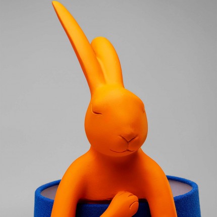 Table Lamp Animal rabbit 50cm orange and blue Kare Design