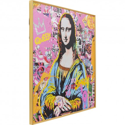 Framed Picture La Viva Lisa 100x100cm Kare Design