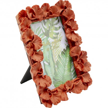 Picture Frame ginkgo leaf orange 17x21cm Kare Design