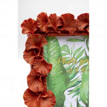 Picture Frame ginkgo leaf orange 20x25cm Kare Design